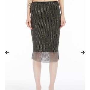 Rhinestone studded tulle skirt worn once